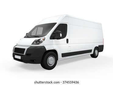 Delivery Van Isolated