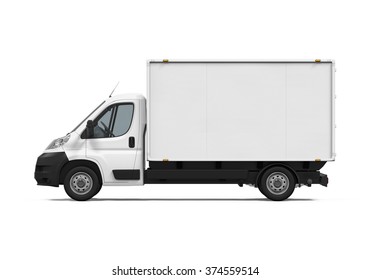 Delivery Van Isolated