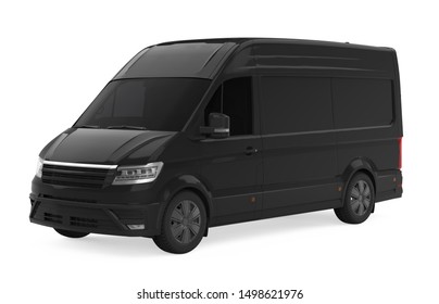black white van