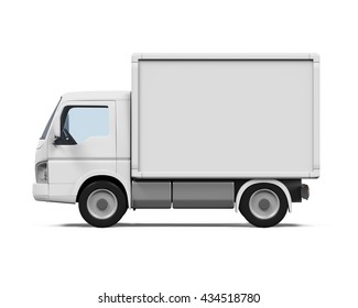 Refrigerated Truck Isolated 3d Rendering Stock Illustration 1127690195 ...