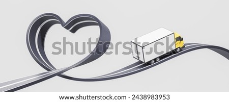 Similar – Image, Stock Photo Heart on asphalt Asphalt