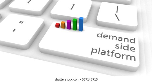 Demand Side Platform Or DSP As Concept 3D Illustration Render