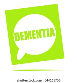 Dementia Speech Bubble Icon Stock Illustration 344165756 | Shutterstock