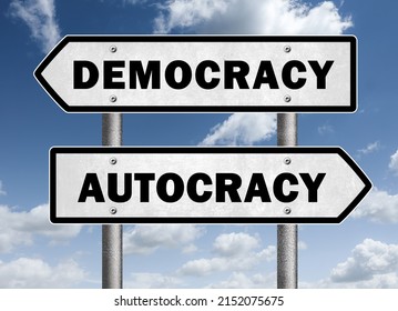 Democracy Versus Autocracy - Political Direction