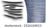 Denim pant with whisker design for laser print