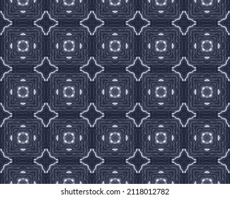 Denim Pen Pattern. Cloth Blue Design Texture. Blue Ink Drawing. Oriental Batik Pattern. Ancient Line Drawing. Line Mosaic Print. Old Craft Background. Navy Ethnic Print. America Scribble Wall