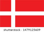 Denmark national flag Official state symbol of country.