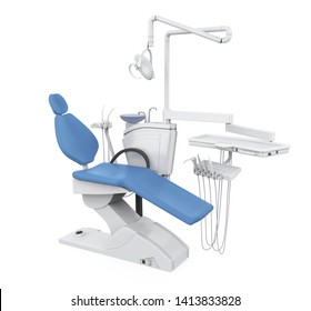 Dental Chair Isolated. 3D Rendering