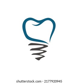 Dental Implant Logo Design Image