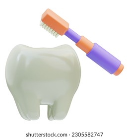 Dental tooth brush 3D Illustration - Powered by Shutterstock