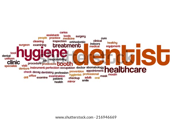 Dentist Concept Word Cloud Background Stock Illustration 216946669 ...