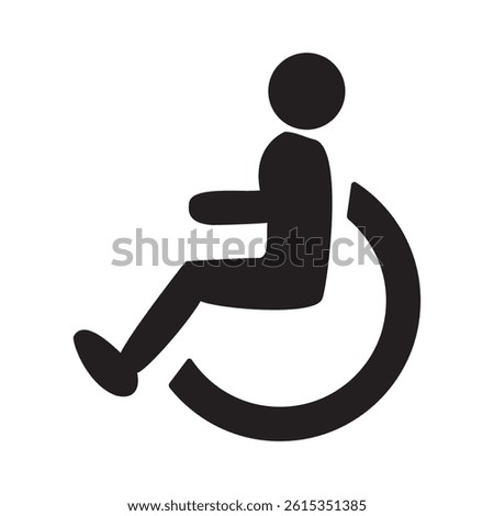 Depicting the universal icon of accessibility, representing inclusivity and equal access. The symbol emphasizes mobility and ease for all.