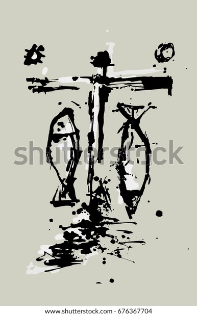 Depiction Crucifixion Jesus Christ Stock Illustration Shutterstock