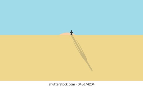 In the desert