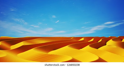 Desert & blue sky