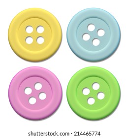 Design 3d Some Buttons Different Colors Stock Illustration 214465774 ...