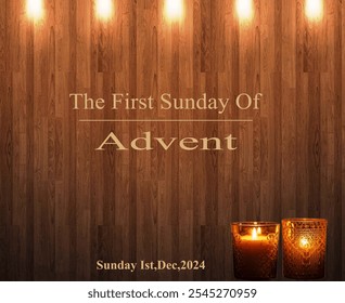 a design for advent Sunday 2024 represent Christmas season - Powered by Shutterstock