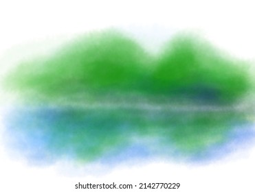 It is a design background image edited over A3 size with a watercolor atmosphere with the theme of brush touch, paint spraying, and paint smudging.