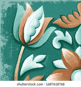 Design For Ceramic Tiles, Majolica, Ornament