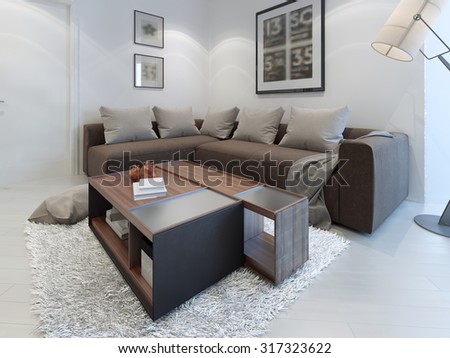 royalty free stock illustration of design contemporary living room