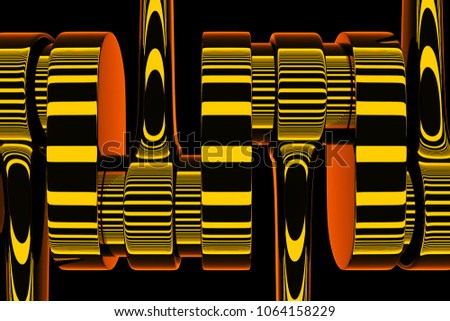 design element.  3d rendering. abstract background illustration