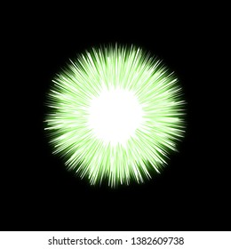 Design of explotion light figure