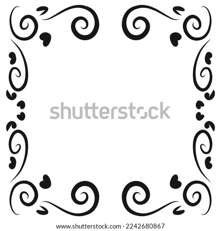 Design graphic of Decorative frames. Retro ornamental frame, vintage rectangle ornaments and ornate border. Perfect for icon, logo, sticker, tattoo