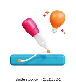 design idea development 3d icon