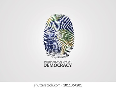 Design For International Day Of Democracy 15th September. International Day Of Democracy Provides An Opportunity To Make People Appreciate The Importance Of Democracy And The Effective Of Human Rights