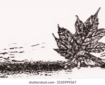 Design leaf the ground