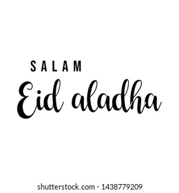 Design Lettering Salam Eid Aladha