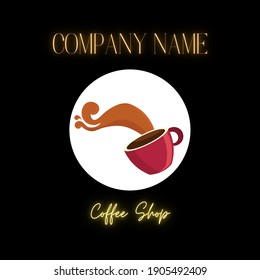 Design Logo Icon Coffee Caffee Shop 