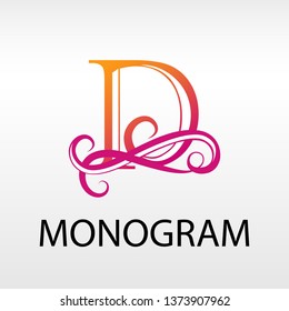 Design modern logotype for Business.   logo letter D monogram on white background. For a beauty salon or a furniture company. - Powered by Shutterstock