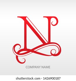 Design modern logotype for Business.   logo letter N monogram on white background. For a beauty salon or a travel Agency. - Powered by Shutterstock