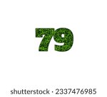 Design number 79 with leaf texture on white background.