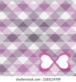 Design Pattern Tartan Plaid Weave. Grid  Basket Weave And Abstract Seamless Pattern. Purple White Black Pink