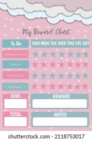 Design Reward Chart Daily Activities