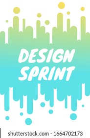 Design Sprint Colorful Poster Illustration