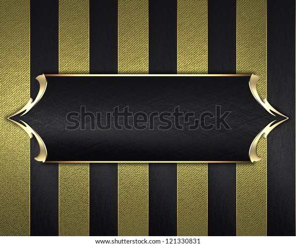 Design Template Background Black Yellow Stripes Stock Illustration