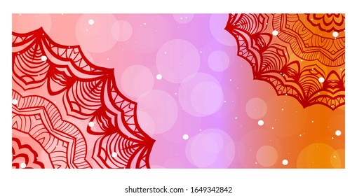 Design Template Invitations, Flyers for a Yoga Studio with Floral Mandala Pattern.  - Powered by Shutterstock