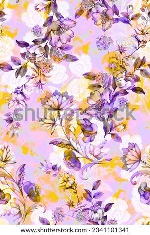 design textile abstract flowwer background