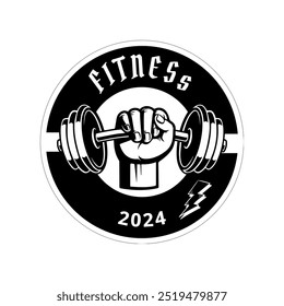  A design that reflects a new spirit in the world of fitness, with a focus on a healthy and modern lifestyle in 2024. These designs feature visual elements such as silhouettes of people exercising. - Powered by Shutterstock