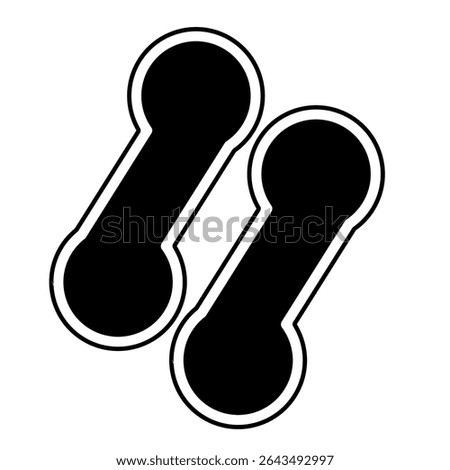 Design vector logo black and white, simbol batik