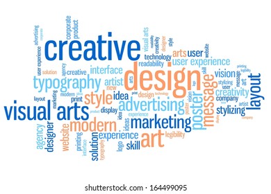 Design Visual Arts Word Cloud Illustration Stock Illustration 164499095 ...