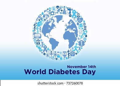 Design for World Diabetes Day, November 14th - Powered by Shutterstock