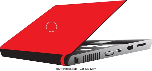 Designed elements of a Laptop new technology 