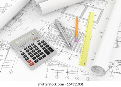 Designing Project Draws Tools Stock Illustration 164311001 | Shutterstock