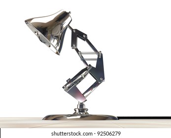 Desk Lamp Isolated On White Background