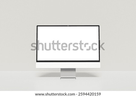 Desktop Mockup 3D rendering illustration