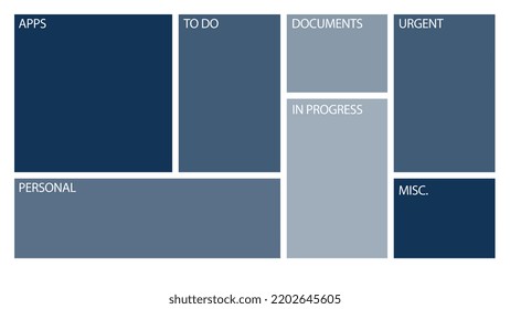 Desktop Organizer Wallpaper With Segments